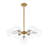 Eclectic Modern 7-Light Dimpled Glass Sphere Chandelier