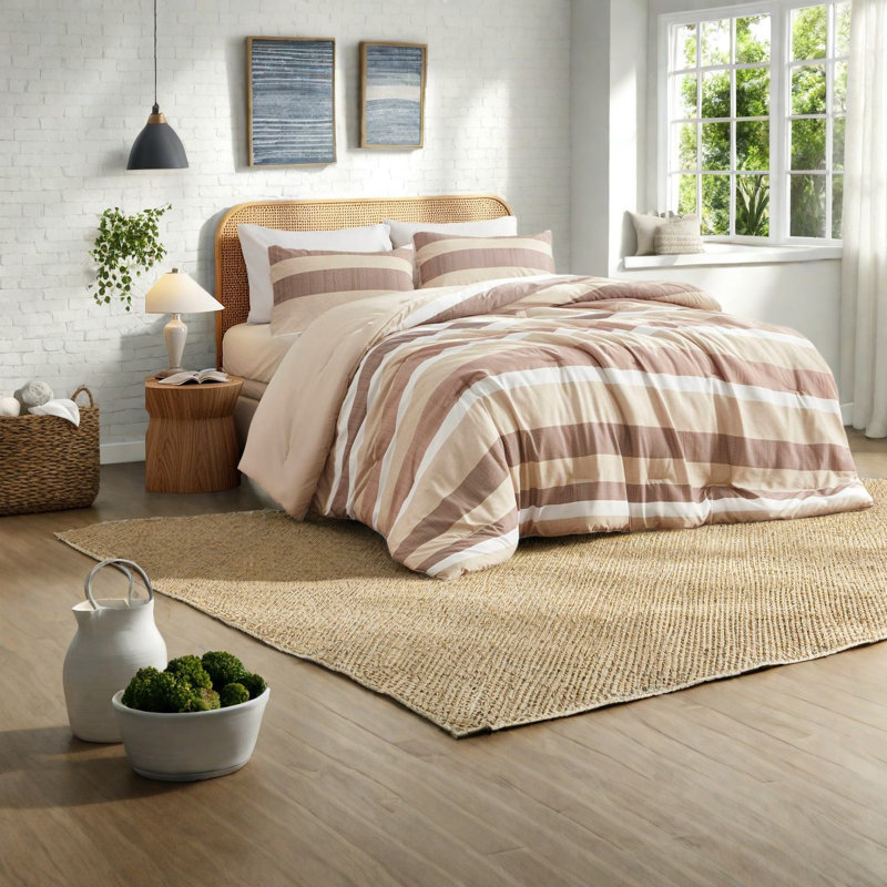 Ensemble de literie de qualité supérieure 2 pièces, taille simple TG, texture terre cuite texturée