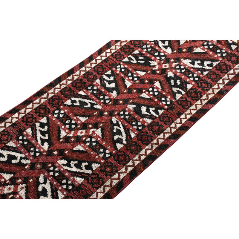 Burano Geometric Area Rug, Runner 3' x 10'