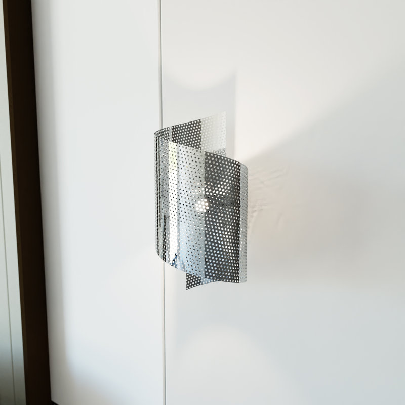 Chiharu Flush Mounted Sconce, Chrome