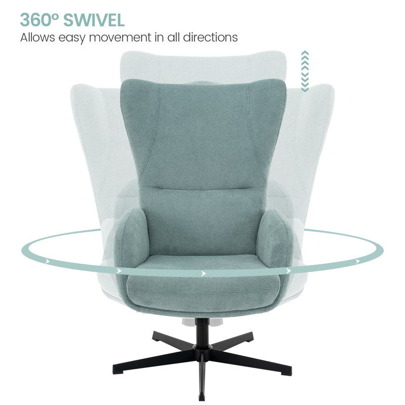 Hanayo Swivel Recliner with Ottoman