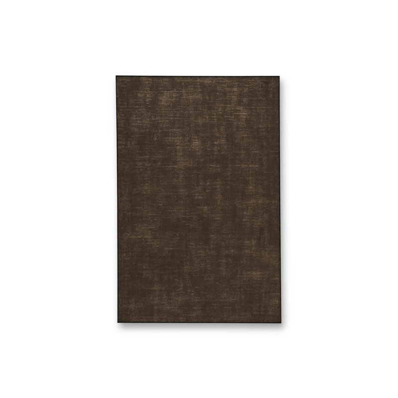 Tapis brun tissé à motif traditionnel lavable Mosso, 2'6" x 4'11"