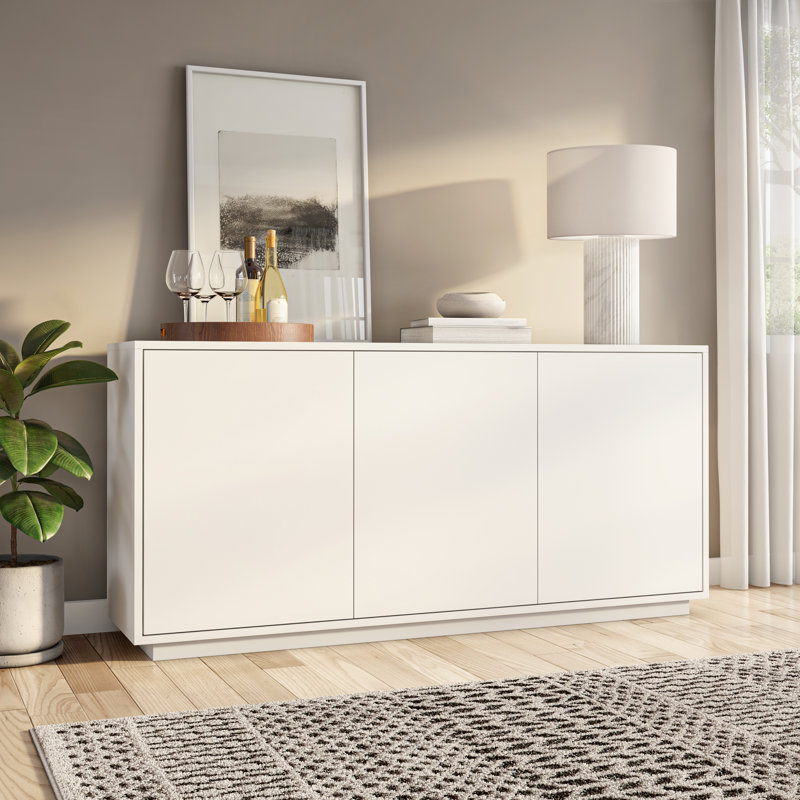 Buffet Carson blanc ultrabrillant, Blanc