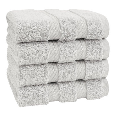 Darcelle 100% Cotton 4-Piece Turkish Washcloth Set