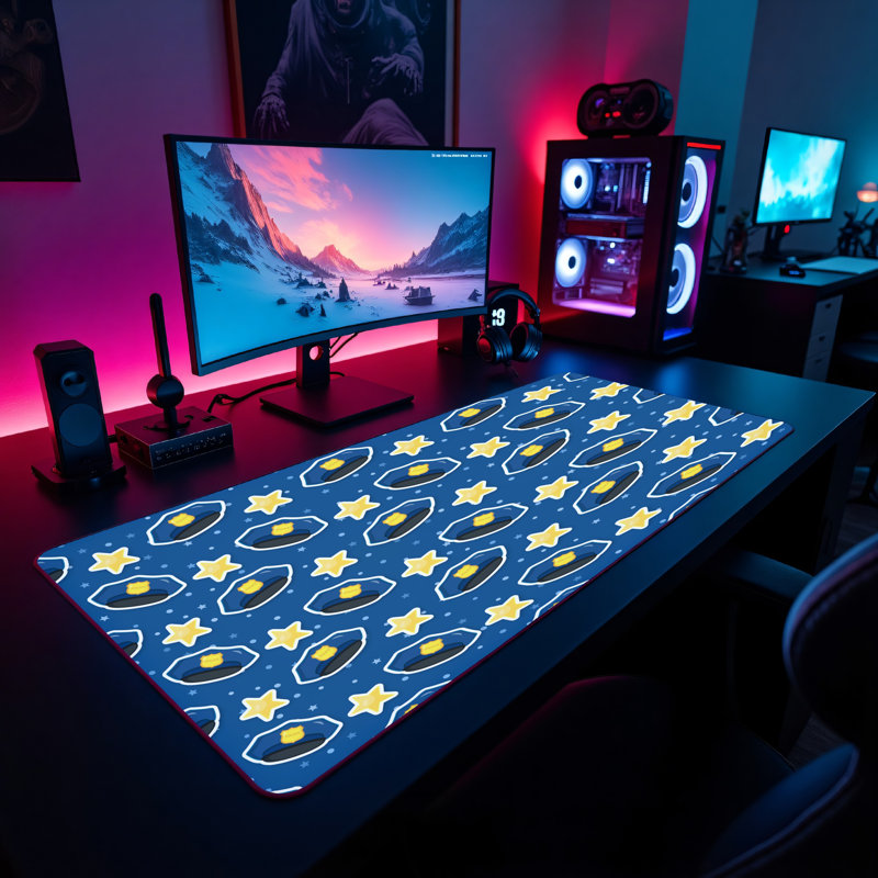 Polyester Desk Pad, 14.4x12.1