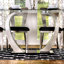 Bagdai Glass Top Metal Base Dining Table