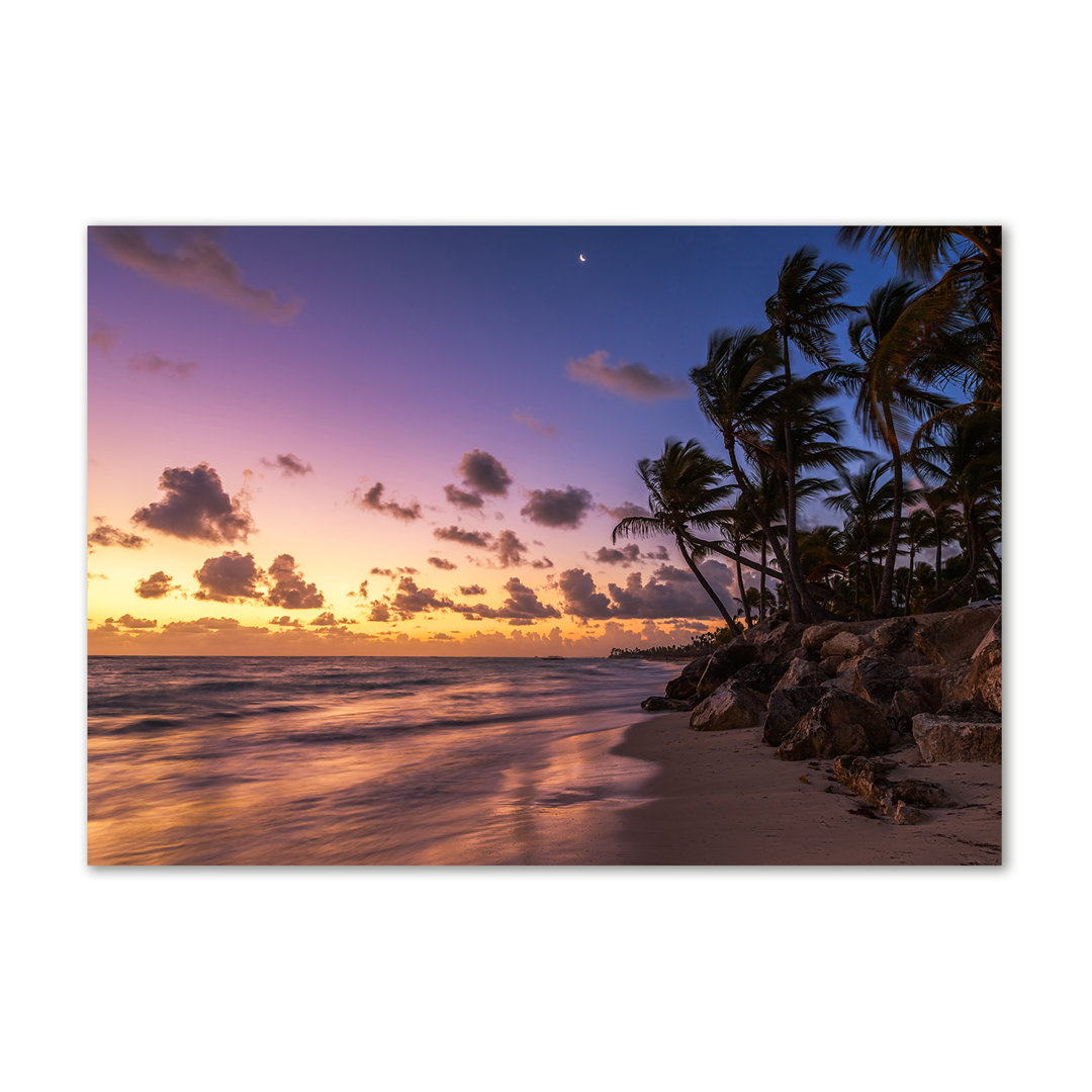 Leinwanddruck - Wandkunst - Drucke auf Leinwand - 100X70 Bild Bildthema: Westen Auf Leinwand Der Strand