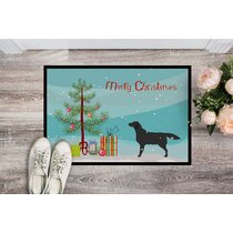 Jensendistributionservices Black Labradors in the Snow Indoor or Outdoor Mat;  18 x 27 MI893026