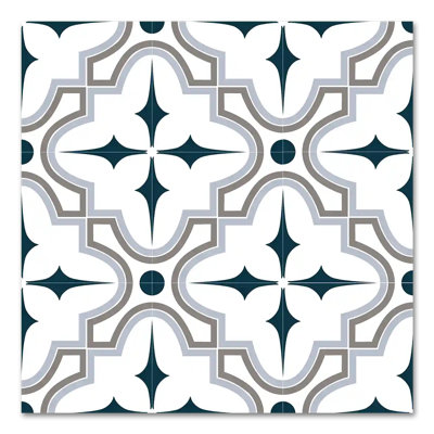 Casablanca Market Blue 8”X8” Wall And Floor Gres Stoneware