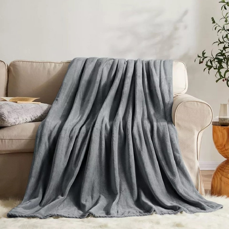 Fairmont Park Throw, Grey, 240cm W x 270cm L