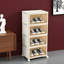 6 Pair Stackable Shoe Rack-2005968173