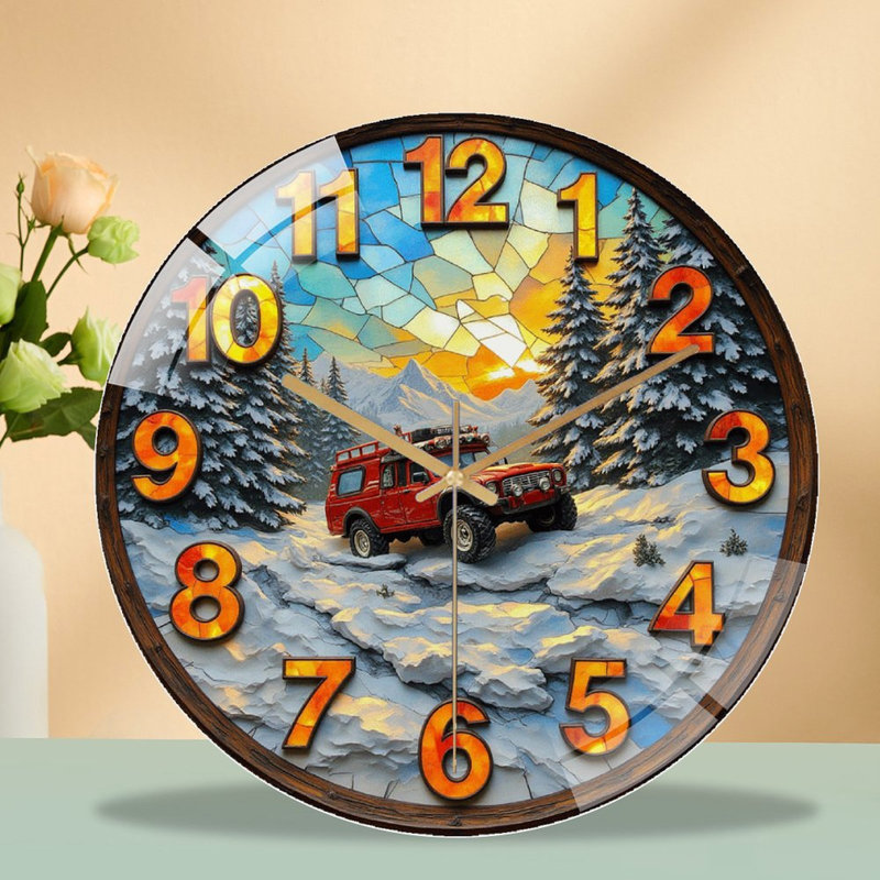 Superbe horloge murale 12 po