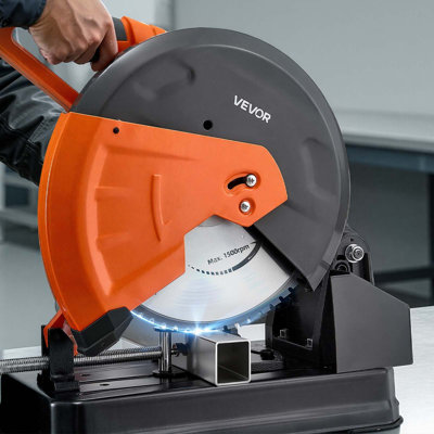 Chop Saw Blade 14-in 66 Teeth Cermet-Tipped Metal Cold Cutting Blade, Compatible with Chop Saws, 4000 Cuts, Cutting Smooth Surfaces with No Burrs, Noise Reduction and Heat Dissipation Holes