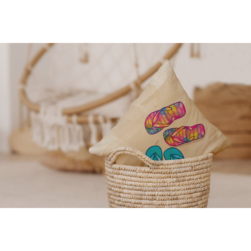 Housse de coussin d'extérieur carré Beach Insert, 18 po x 18 po