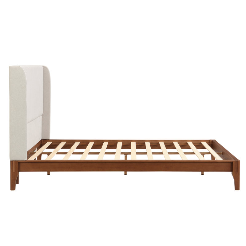 Davis Linen Upholstered Headboard with Double Wing, Full