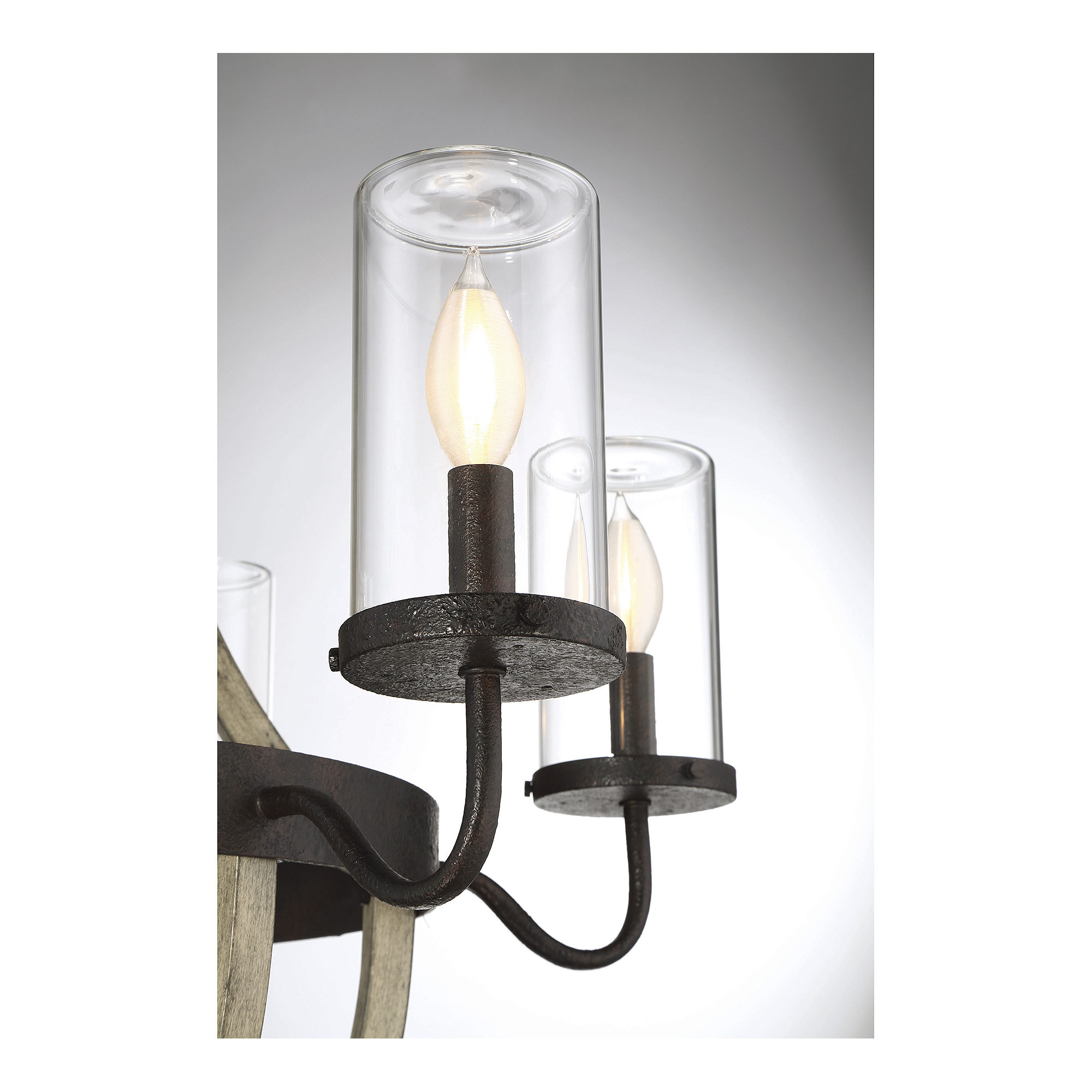 Transparent Outdoor Metal Chandelier