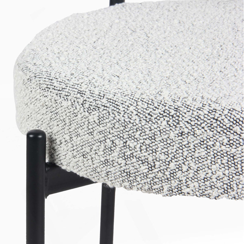 Ensemble de salle à manger 5 pièces avec table à tréteaux et 4 chaises, Gris
