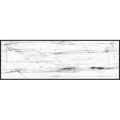 Pointless Thoughts by Parvez Taj - Floater Frame Panoramic Painting on Canvas