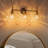 3-Light Modern Clear Glass Vanity Light