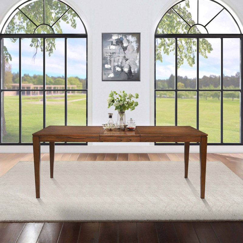 Jachob Extendable Wood Dining Table 59-77" for 6-8 Persons
