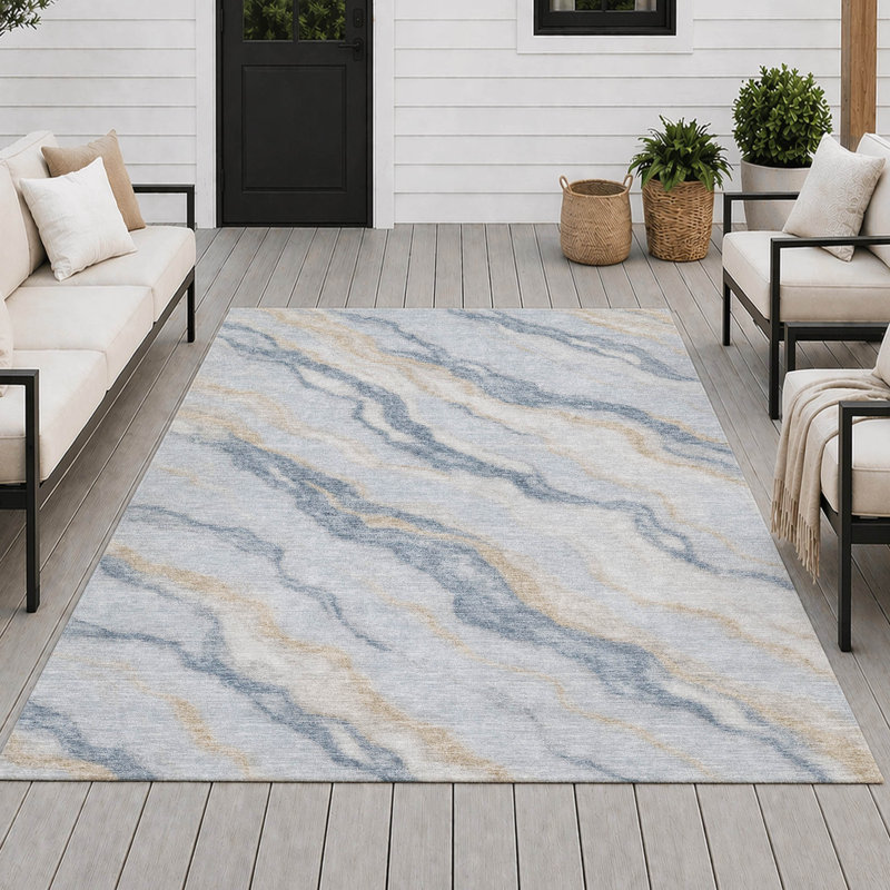 Tapis intérieur / extérieur lavable à la machine Chantille ACN2953, Spa, 10' x 14'