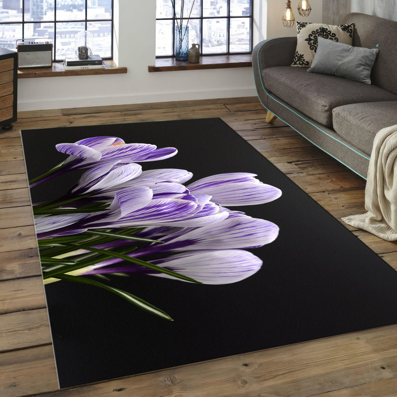 Exquisite Floral Pattern With Pile Soft Printed Rug Providing Comfort and Adding Elegance to Your Living Space