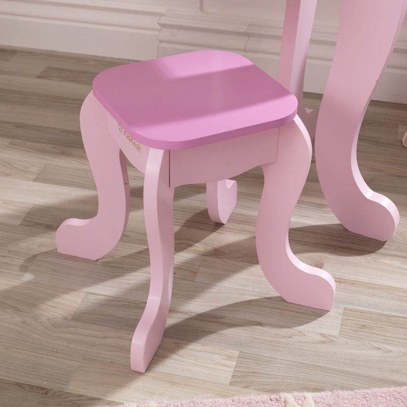 Princess Kids Dressing Table Set with Mirror