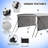 3 Bow Bimini Top with Mesh Sidewalls, Marine Canvas Boat Canopy Watercraft Cover with 2 Straps, 2 Rear Support Poles & Storage Boot-124530325