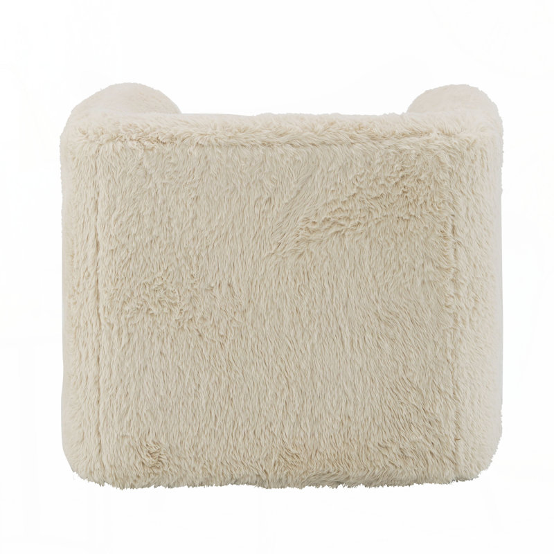 Fauteuil d'appoint pivotant beige