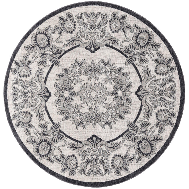 Policarpio Oriental Indoor Rug, Round 3'3"