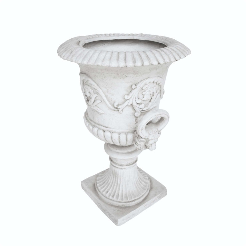 GARDEN URN PLANTER, Antique White