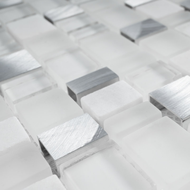 Cubemax Random Mosaic Tile, White