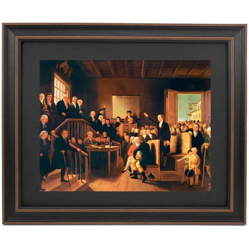Patrick Henry soutenant la cause des Parsons par George Cooke, H 19,5 po x l 24 po