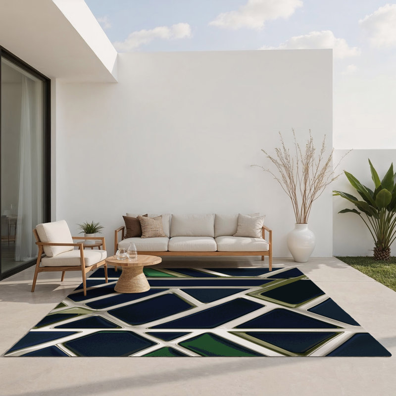 Twilight Nexus Indoor And Outdoor Area Rug, Rectangle 2' x 3'