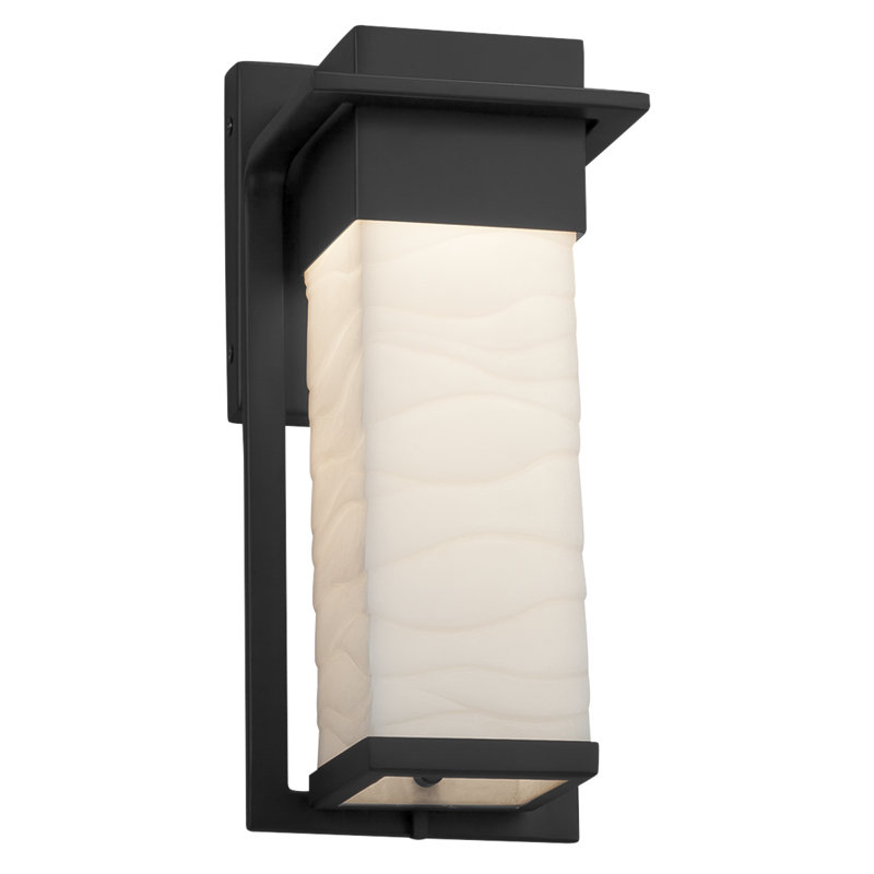 Donasia Wall Light, 16.5" H x 5" W x 5.5" D, Matte Black
