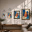 Geometric Teapots Minimalist - Framed Print-1817110066-1817110069