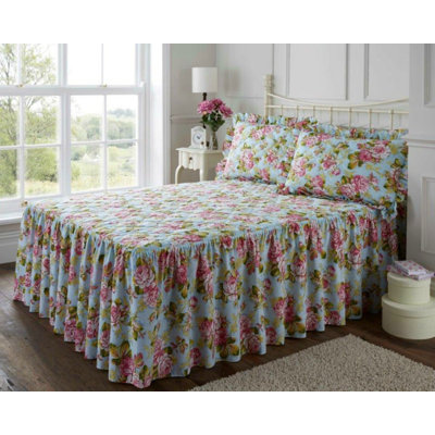 Baywood Cotton Blend Floral Bedspread