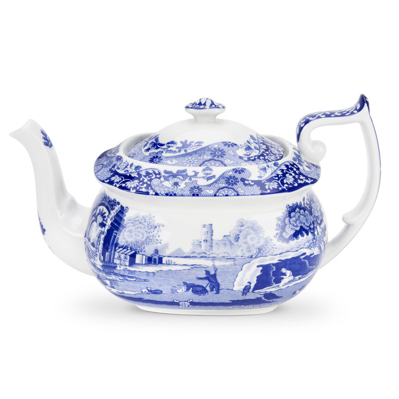Spode Blue Italian Teapot 2.5 Pt
