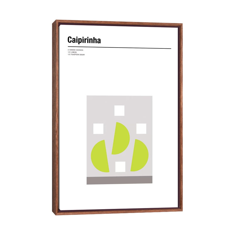 Caipirinha by Nick Barclay - Print on Canvas, Classic Brown Wood Framed, 152.5 cm H x 101.5 cm W