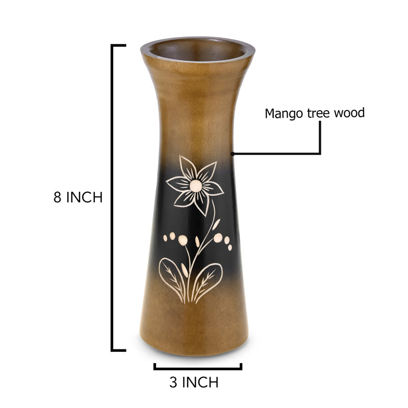 Handmade Wood Table Vase