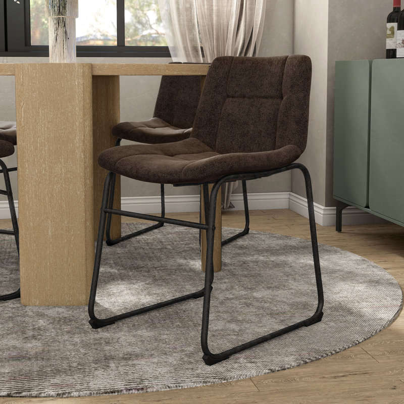 Bexhill Chenille Dining Chair, Brown