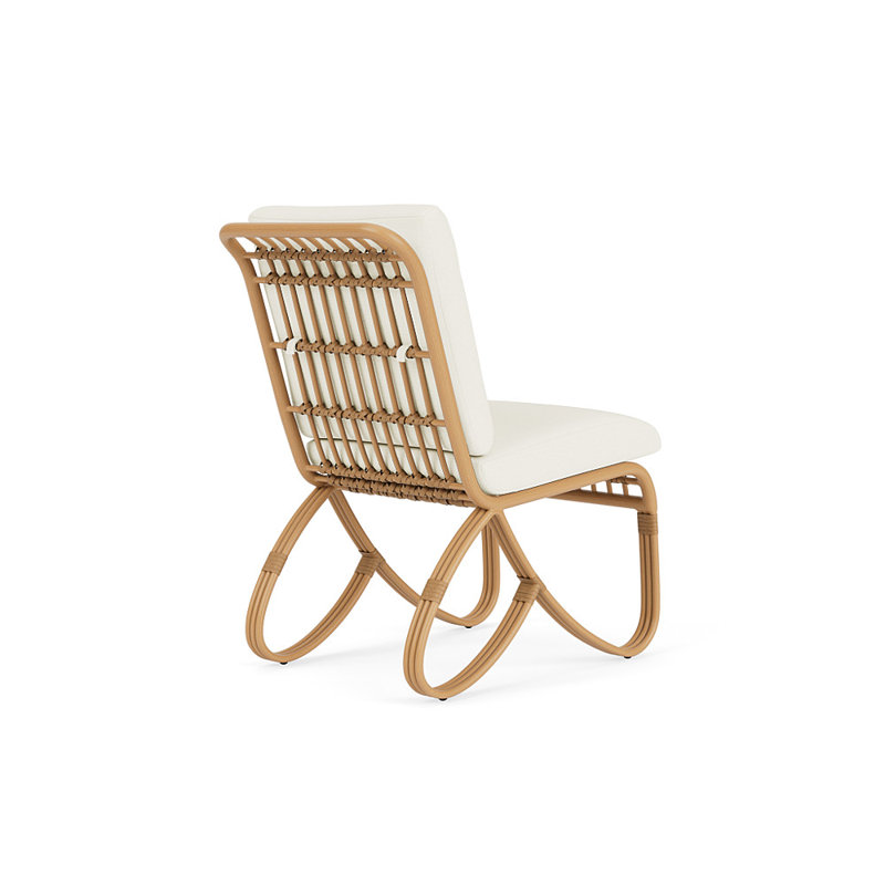 Riviera Outdoor Dining Side Chair, Sailcloth Salt