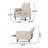 Fabric Recliner Chair Mid-Century Modern Recliner Pushback Single Recliner Sofa With Thicker Seat Cushion Tufted Upholstered Sofa With Wooden Leg For Living Room Bedroom-1877160157