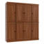 Siegmeyer Palace Imports 100% Solid Wood Pantry Cabinet, Raised Panel Doors, Adjustable Shelves, 65" Wide, 71.5" Tall-1495409914
