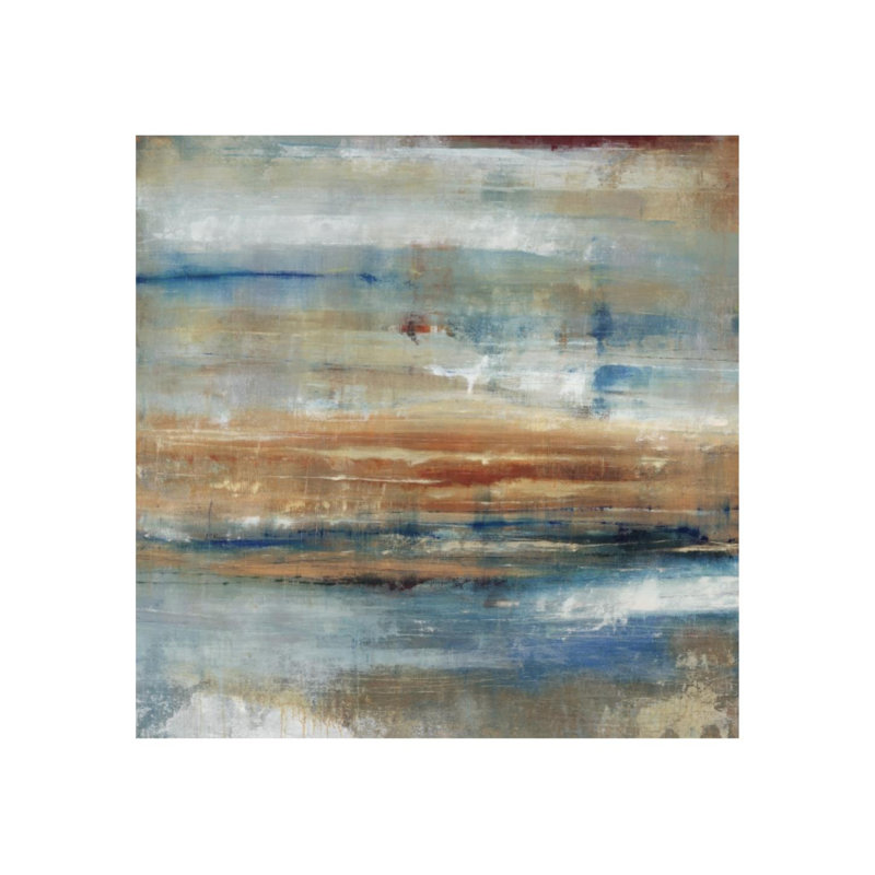Borderlands - Peinture sans cadre, Gel coupé au couteau, H 54 po x l 54 po