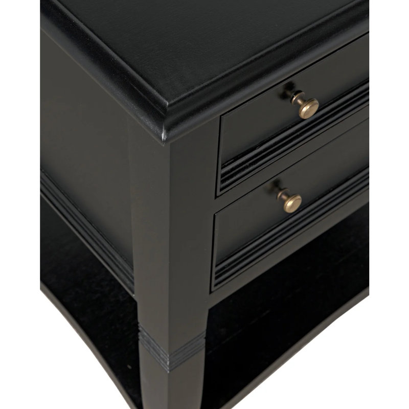 Oxford End Table, Hand Rubbed Black