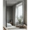 Miroir pleine grandeur, miroir de plancher surdimensionné de 44 po x 72 po avec support pour chambre à coucher, vestiaire de salon, noir, style rectangulaire