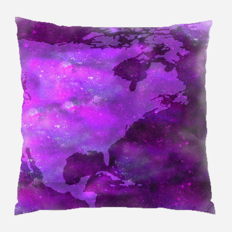 Housse et insert de coussin carré Negrete, Microsuède, Intérieur