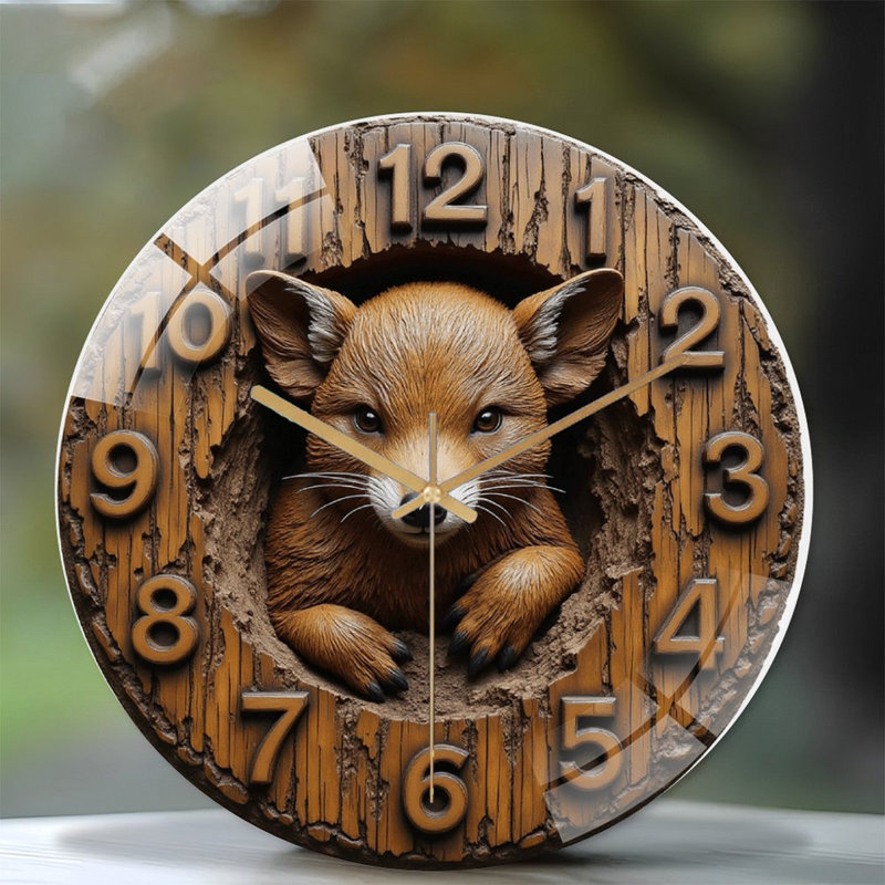 Horloge murale rustique 12 po