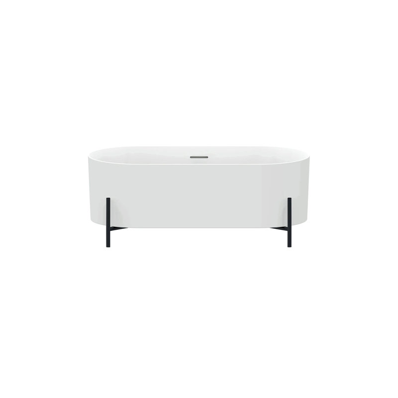 Brisca 66'' x 31.5'' Freestanding Soaking Bathtub, Matte Black